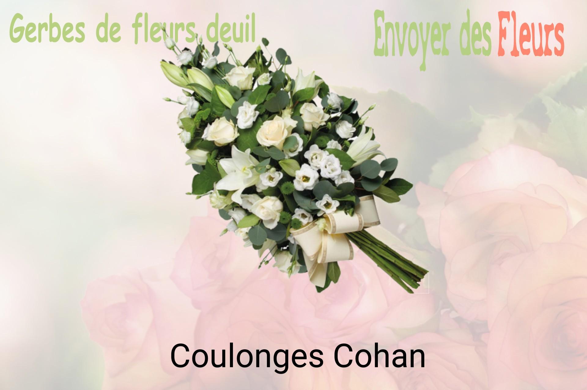 Gerbe de fleurs de deuil livrée à Coulonges-Cohan
